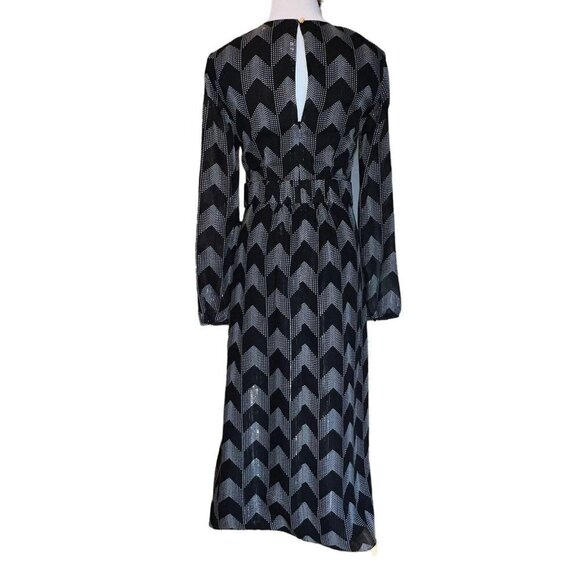 Ted Baker Aselli Atlas Double Split Long Sleev Midi Dress Size XXS (0) New $295 - Picture 5 of 12